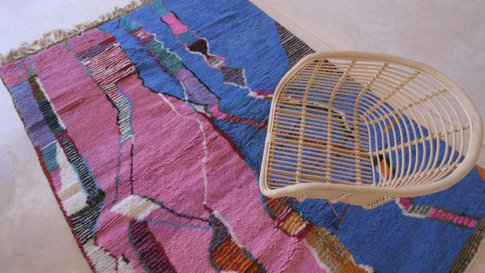 Moroccan Colorful Wool Rug - 9.4 x 6.5 ft / 286 x 200 cm - Surcoma
