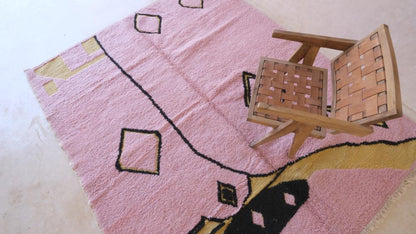Moroccan Contemporary Pink Rug 9.8 x 8 ft / 298 x 245 cm - Surcoma
