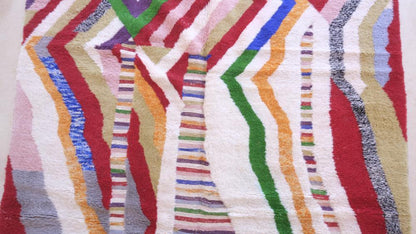 Moroccan Contemporary Wool Rug 11.2 x 8.1 ft / 341 x 247 cm - Surcoma