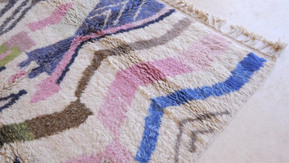 Moroccan Shaggy Wool Rug 9.4 x 7 ft / 285 x 215 cm - Surcoma