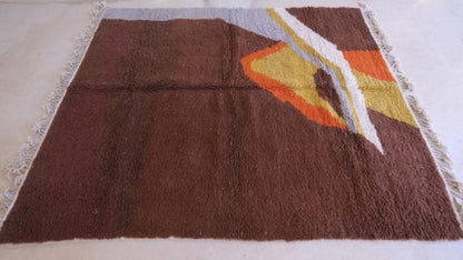 Moroccan Contemporary Wool Rug 8.8 x 6.9 ft / 269 x 213 cm - Surcoma