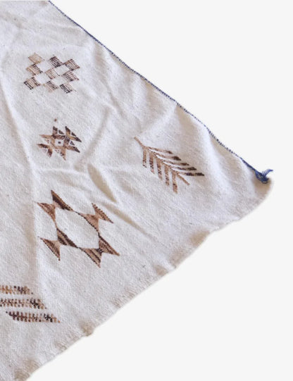 Moroccan Flatwoven Kilim Zanafi 8 x 4.7 ft / 243 x 146 cm - Surcoma
