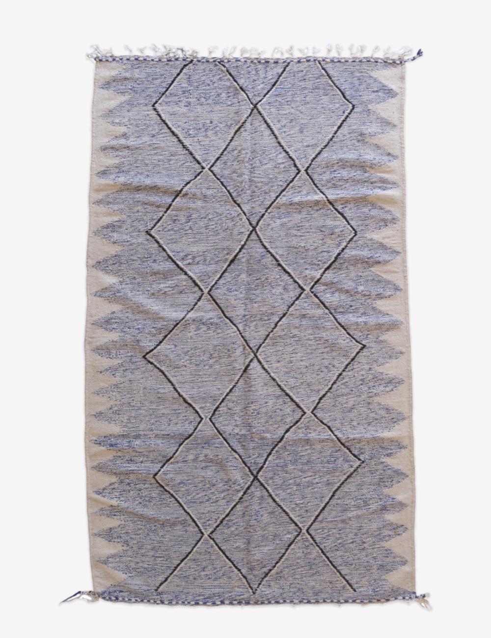 Moroccan Kilim Zanafi 9.1 x 4.9 ft / 278 x 150 cm