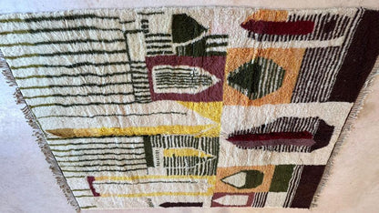 Moroccan Modern Beni MRirt Rug 9.6 x 7 ft / 292 x 216 cm - Surcoma