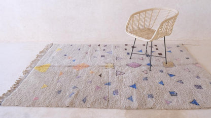 Moroccan Modern Beni MRirt Rug 8.4 x 5.6 ft / 255 x 173 cm - Surcoma