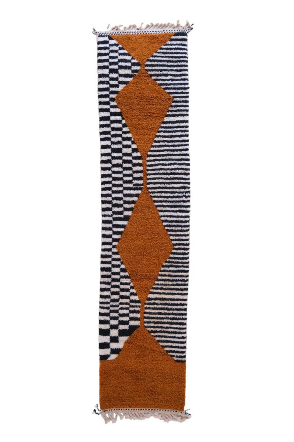 Custom Moroccan Modern Hallway Runner Rug - Surcoma