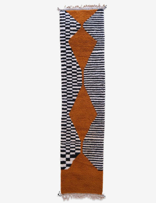 Custom Moroccan Modern Hallway Runner Rug