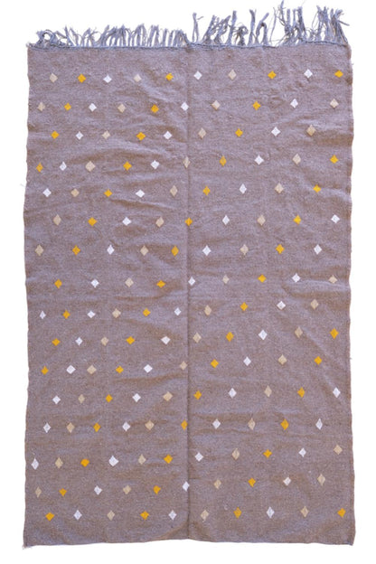 Moroccan Modern Kilim Beni Ourain Rug 7.5 x 4.9 ft / 230 x 152 cm - Surcoma