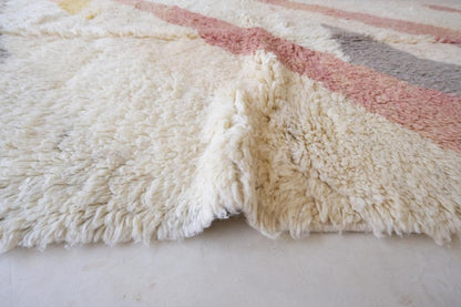 Pastel Moroccan Modern Neutral Wool Rug 8.5 x 5.1 ft / 259 x 157 cm - Surcoma