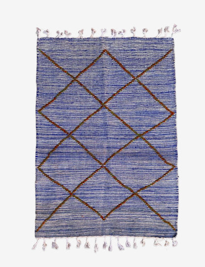 Moroccan Modern Small Kilim Rug 5.1 x 3.4 ft / 155 x 104 cm - Surcoma