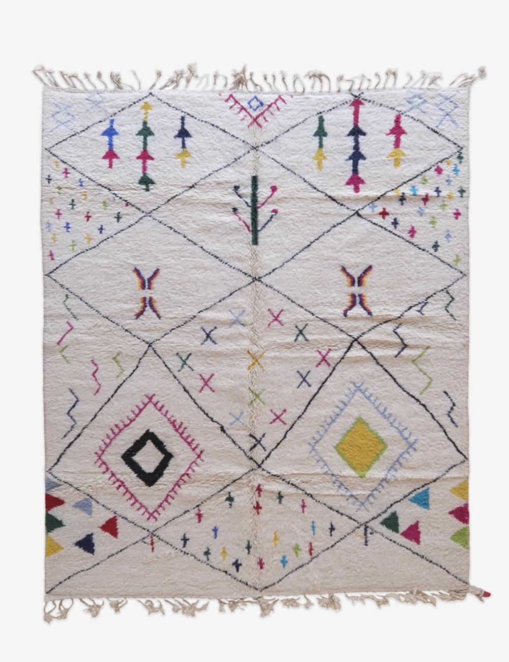 Custom Colorful Diamond Moroccan Rug - Esmeralda 11
