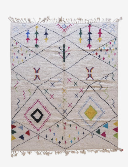 Custom Colorful Diamond Moroccan Rug - Esmeralda 11