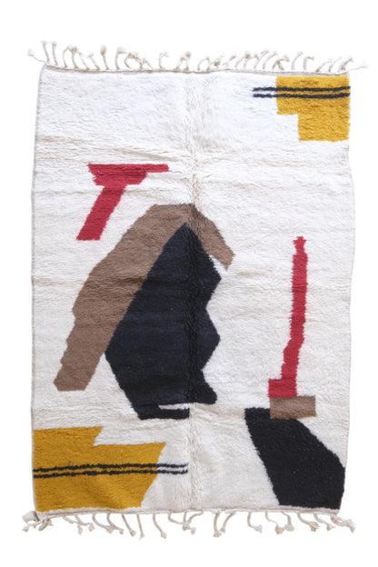 Moroccan Modern Wool Rug 8.9 x 6.2 ft / 271 x 191 cm - Surcoma