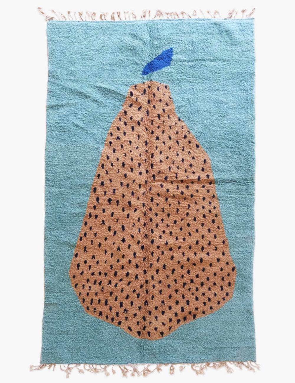 Customized Moroccan Teal Rug