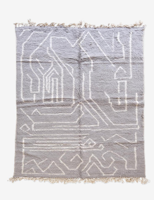 Moroccan Custom Minimal Line Art Rug - Forma 26