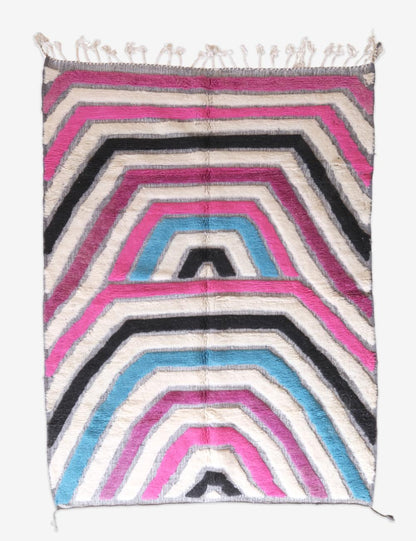 Moroccan Modern Wool Rug 9 x 6.5 ft / 273 x 201 cm - Surcoma