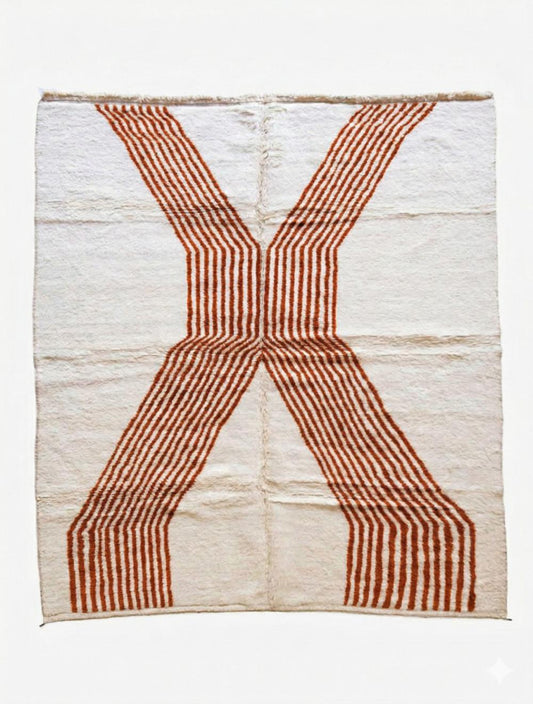 Custom Plush Moroccan Wool Rug - Forma 42