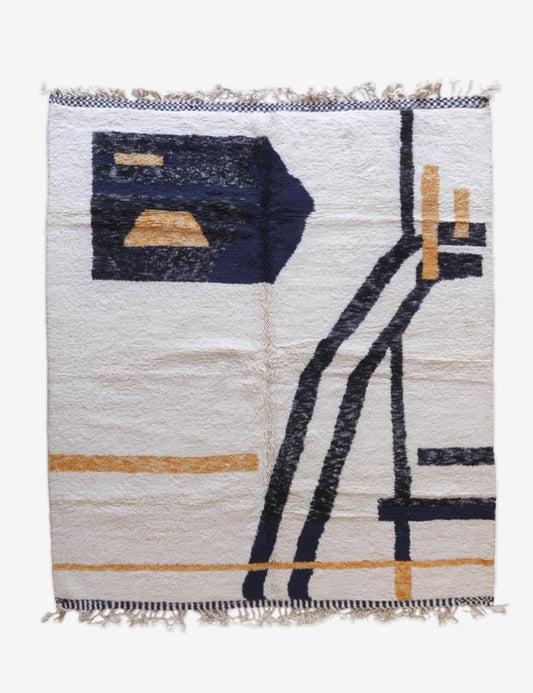 Moroccan Modern Area Rug 9.6 x 8.2 ft / 293 x 250 cm