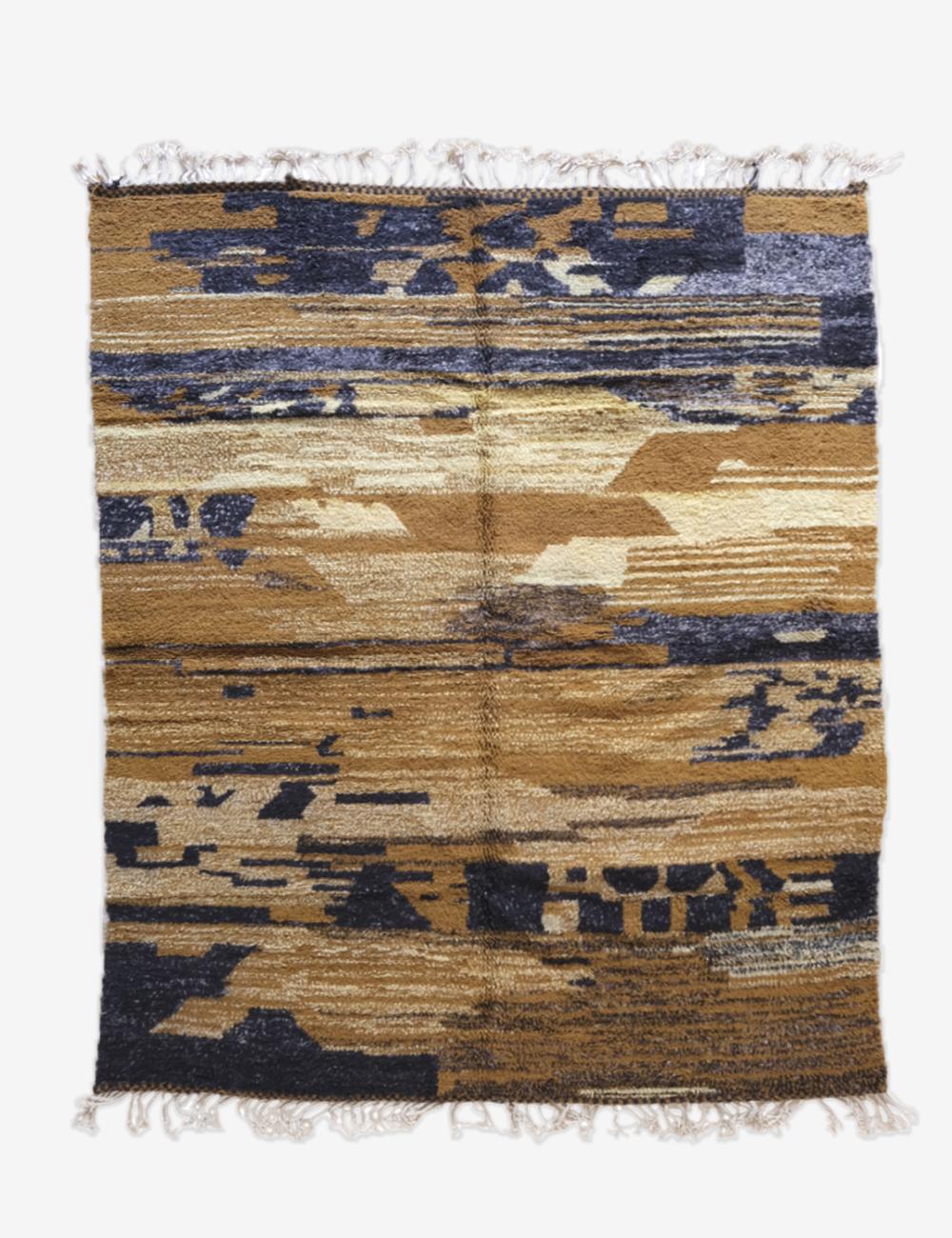 Moroccan Custom Contemporary Abstract Area Rug - Echoes of love 39