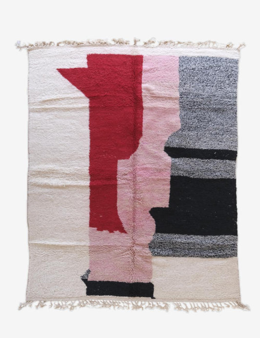 Moroccan Berber Wool Rug 10.1 x 7.9 ft / 308 x 243 cm