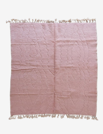 Pink Moroccan Modern Wool Rug 9.4 x 8.3 ft / 285 x 254 cm - Surcoma