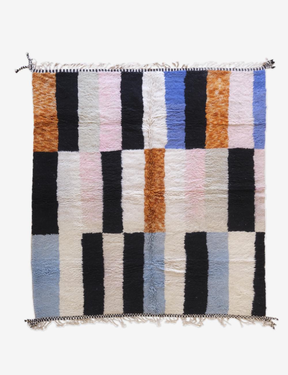 Custom Colorful Stripe Moroccan Rug - Forma 75