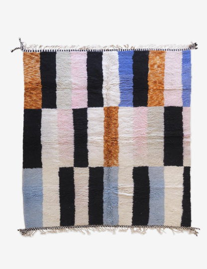 Custom Colorful Stripe Moroccan Rug - Forma 75