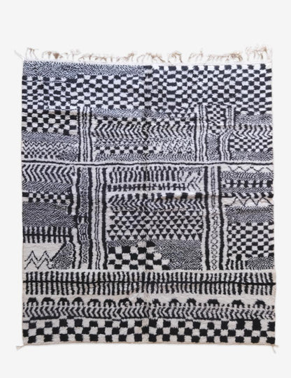 Moroccan Custom Patchwork Design Rug