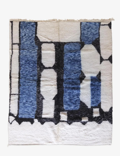 Contemporary Moroccan Modern Wool Rug 10 x 8 ft / 306 x 245 cm - Surcoma