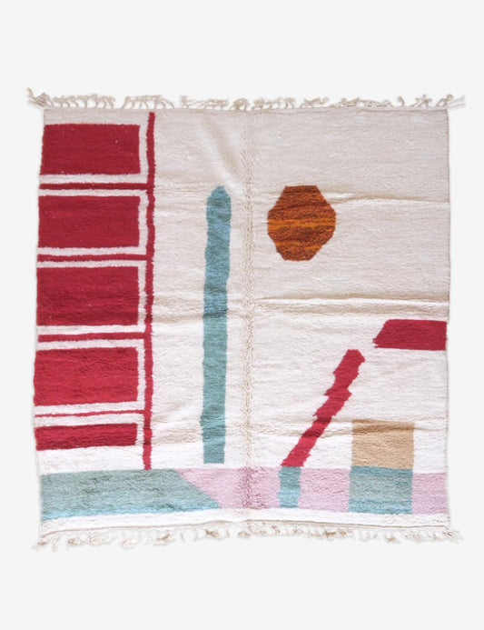 Moroccan Modern Wool Rug 9.4 x 8.1 ft / 288 x 247 cm