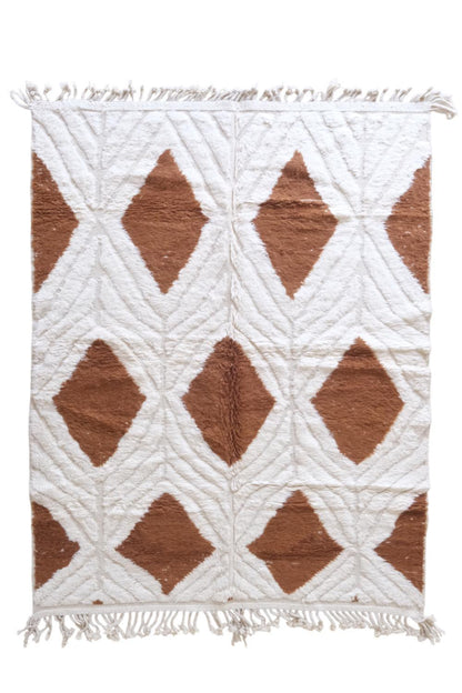 Moroccan Modern Wool Rug 9.6 x 7.1 ft / 294 x 218 cm - Surcoma