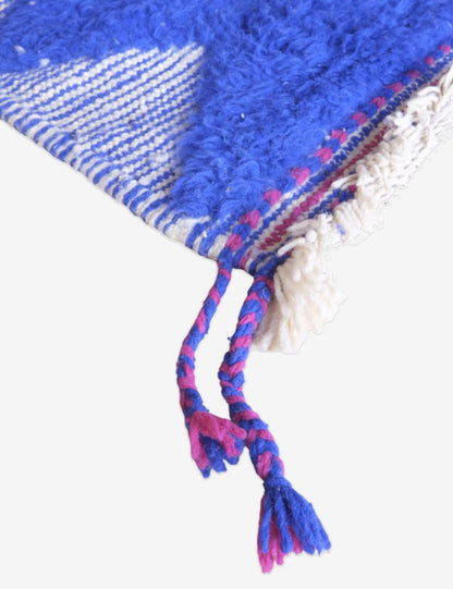 Custom Colorful Blue Moroccan Rug - Esmeralda 09