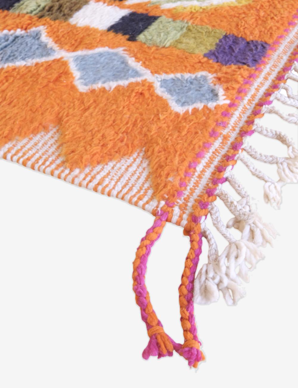 Colorful Berber Diamond Motifs Custom Rug - Echoes Of Love 29