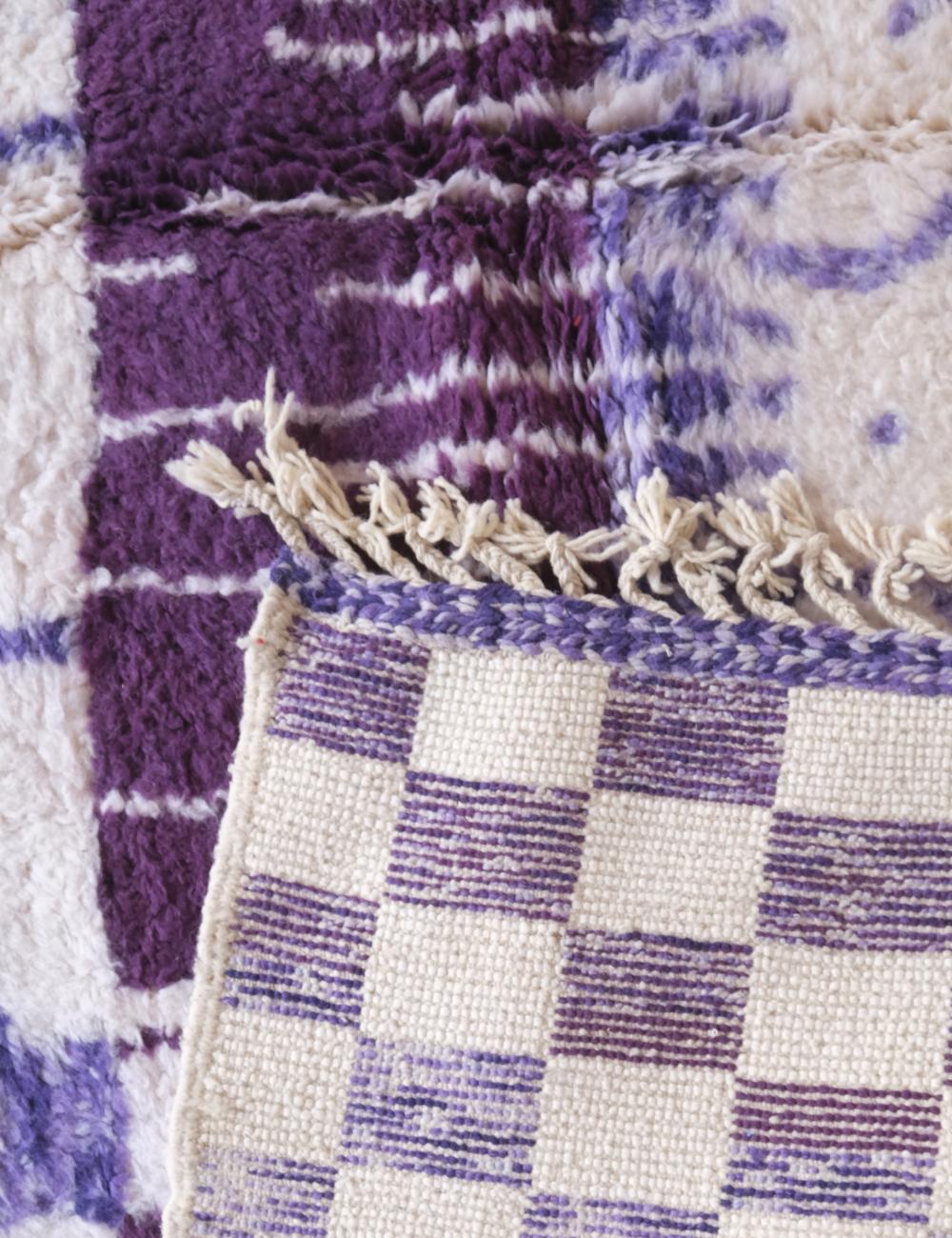Purple Modern Moroccan Wool Rug 9.9 x 8.2 ft / 301 x 250 cm