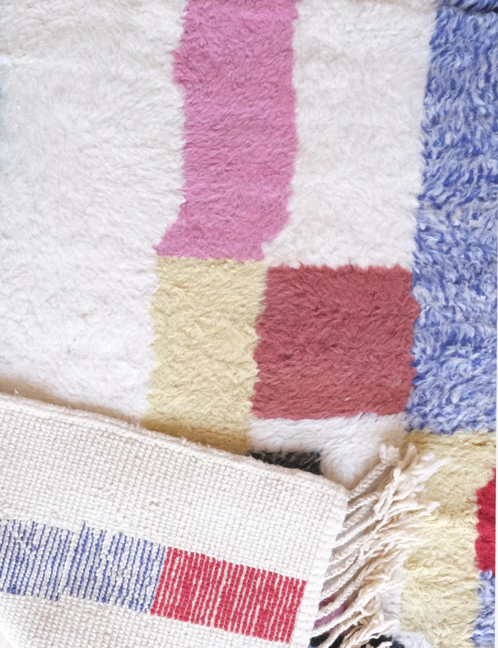 Customized Moroccan Color-Block Design Rug - Forma 40