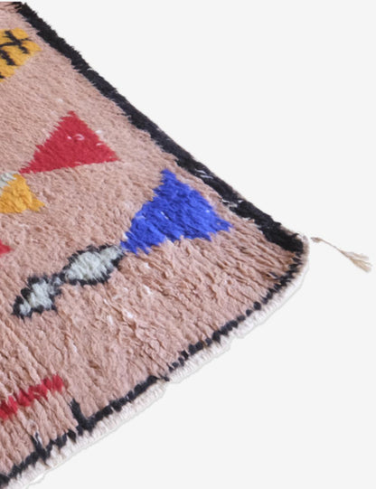 Moroccan Modern Wool Rug 7.7 x 6.2 ft / 235 x 191 cm - Surcoma