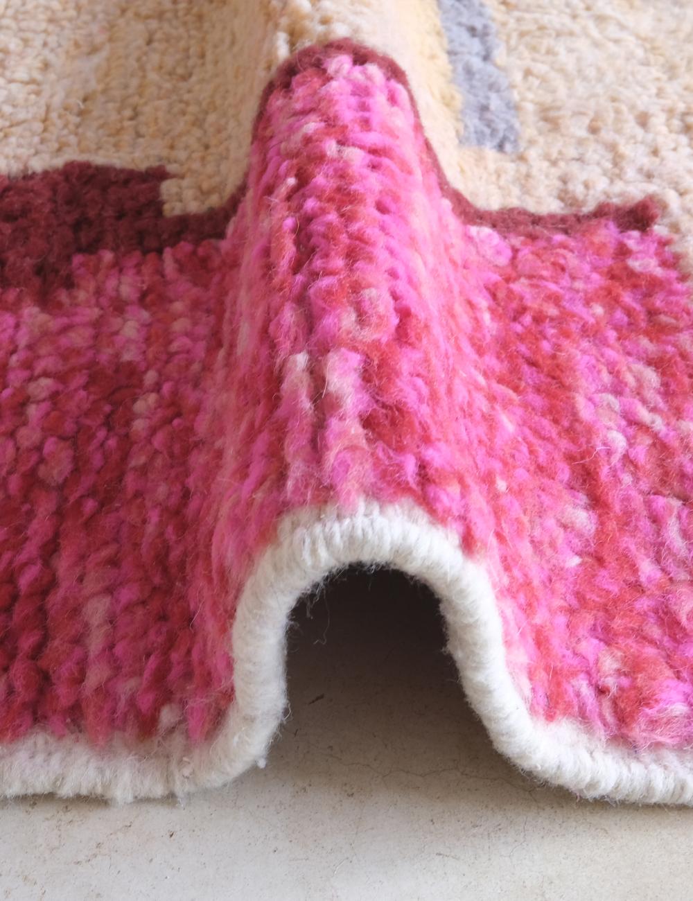 Moroccan Custom Colourful Abstract Rug - Echoes of love 38