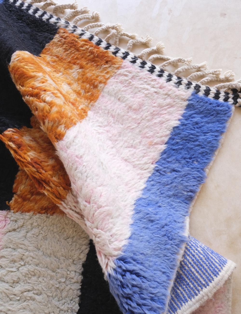 Custom Colorful Stripe Moroccan Rug - Forma 75