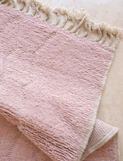 Pink Moroccan Modern Wool Rug 9.4 x 8.3 ft / 285 x 254 cm - Surcoma