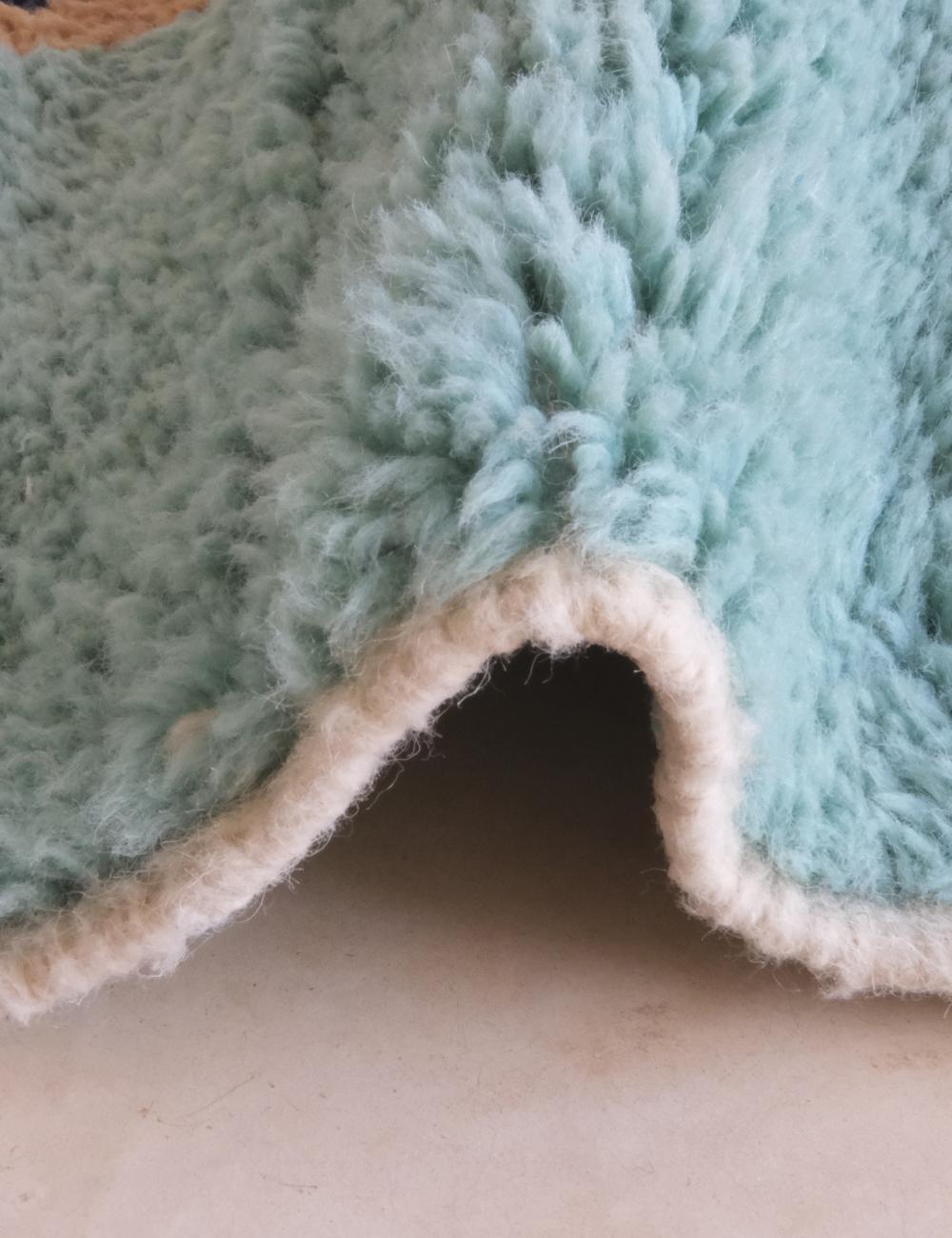 Customized Moroccan Teal Rug