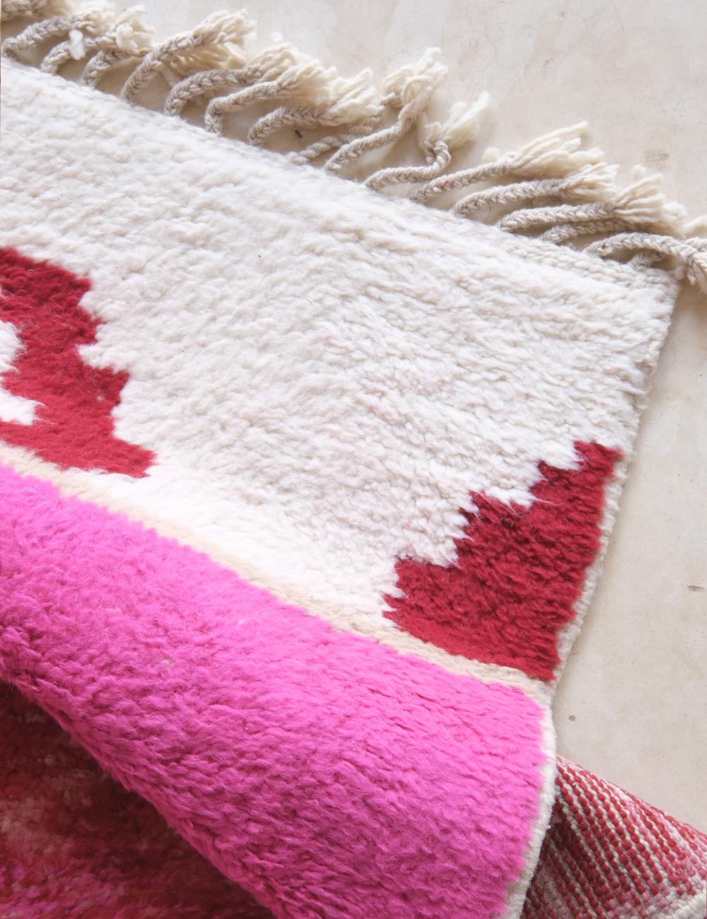 Moroccan Custom Colourful Abstract Rug - Echoes of love 38