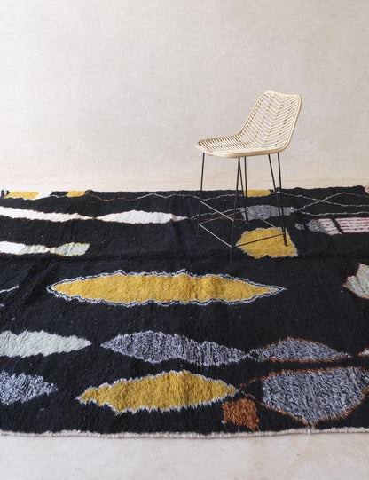 Moroccan Custom Abstract Tribal Motifs Rug