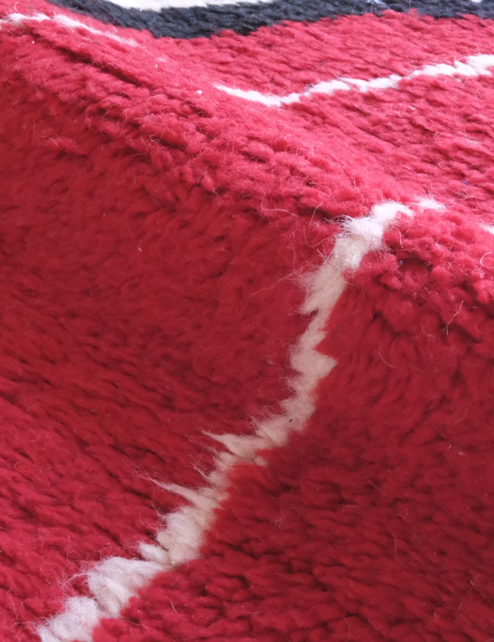 Red Moroccan Abstract Rug 9.7 x 8 ft / 295 x 245 cm