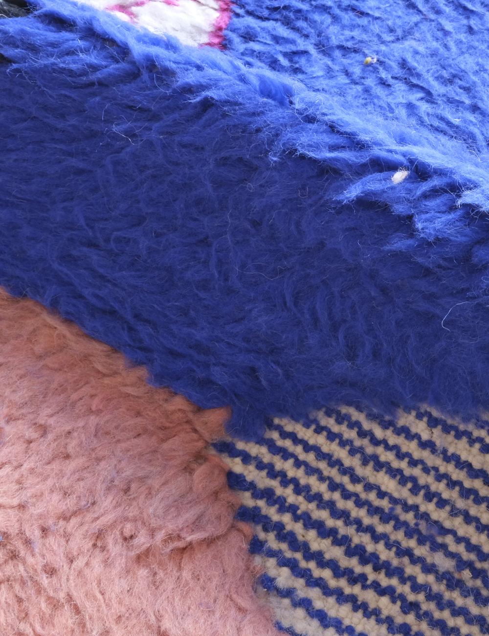 Custom Colorful Blue Moroccan Rug - Esmeralda 09