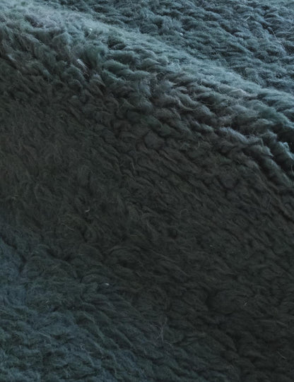 Deep Green Checkerboard Wool Rug - Forma 54