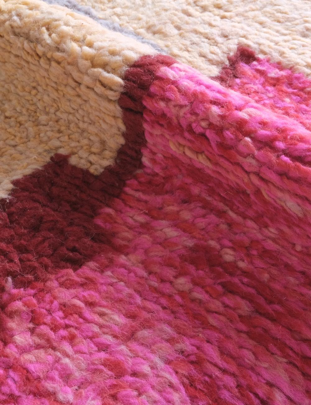 Moroccan Custom Colourful Abstract Rug - Echoes of love 38