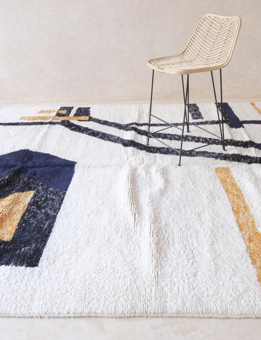 Moroccan Modern Area Rug 9.6 x 8.2 ft / 293 x 250 cm