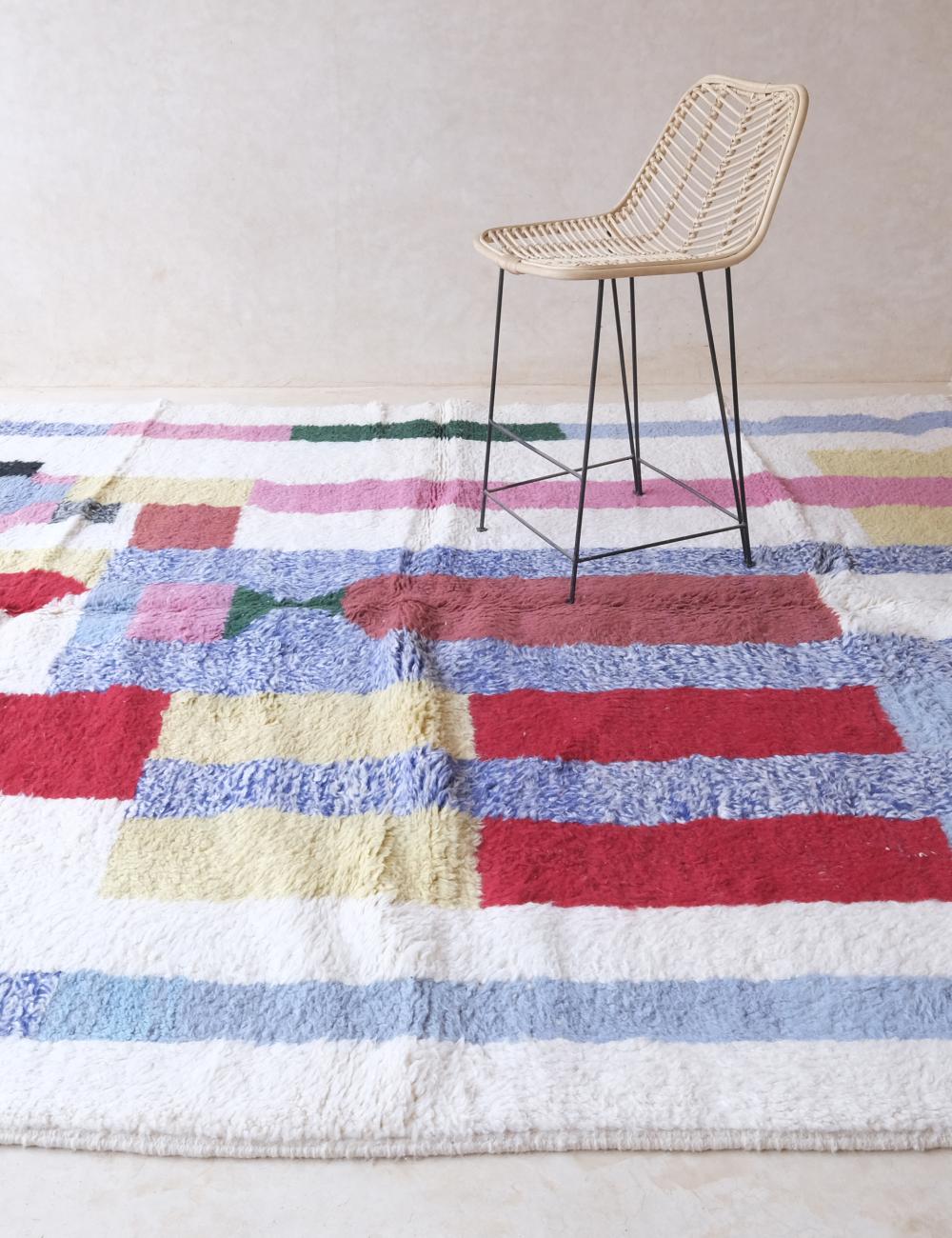 Customized Moroccan Color-Block Design Rug - Forma 40