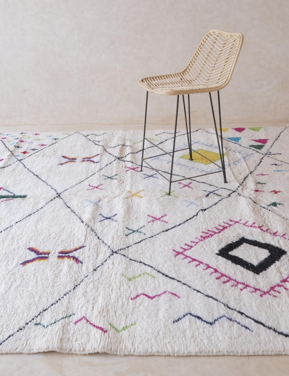 Custom Colorful Diamond Moroccan Rug - Esmeralda 11