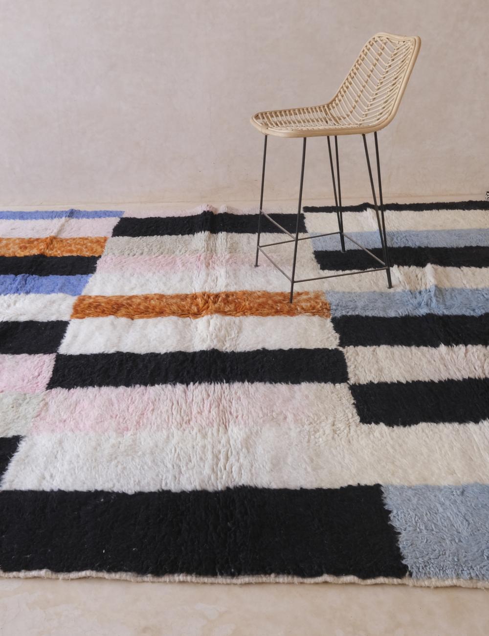 Custom Colorful Stripe Moroccan Rug - Forma 75